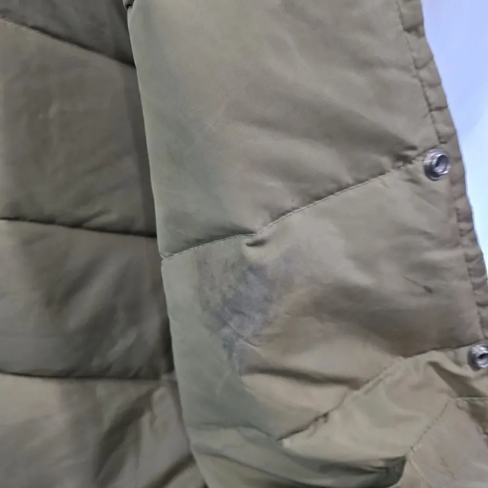 Camo Down Puffer Vest Mens Large Vintage Duck Snap Button 4 Color Goose Green